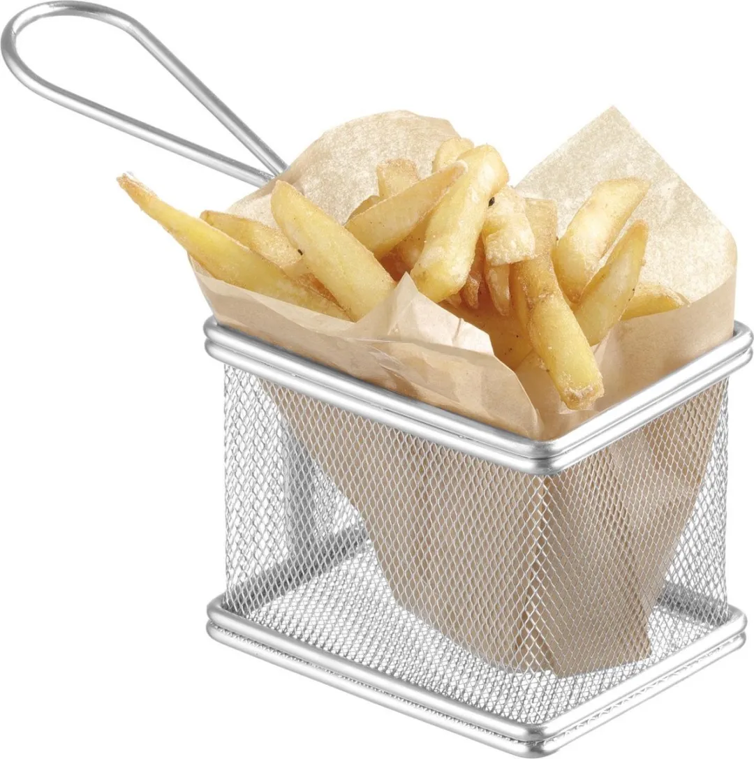 HENDI Mini Frietmandje RVS 426432 - 12x10x8cm