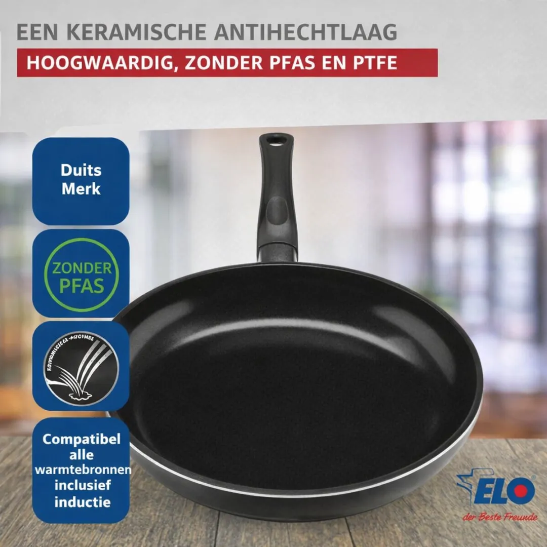 Fackelmann Elo Prima Keukengerei Set 4-delig - 28/32cm & 16/24cm - Roestvrij staal