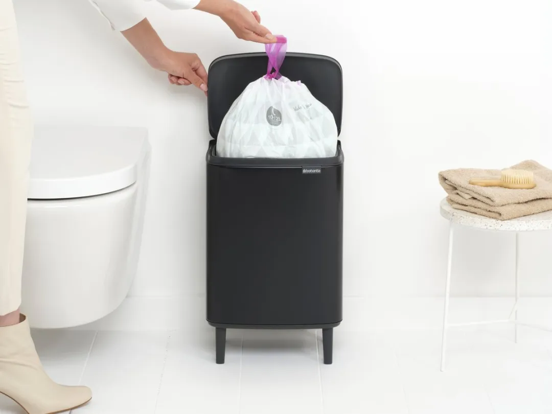 Brabantia Bo Hi Prullenbak 12L - Matt Black