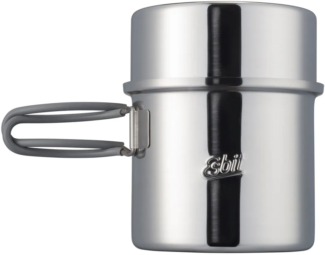 Esbit Kookpot - 1L - Dubbele Kookpot - Inklapbaar Handvat - RVS