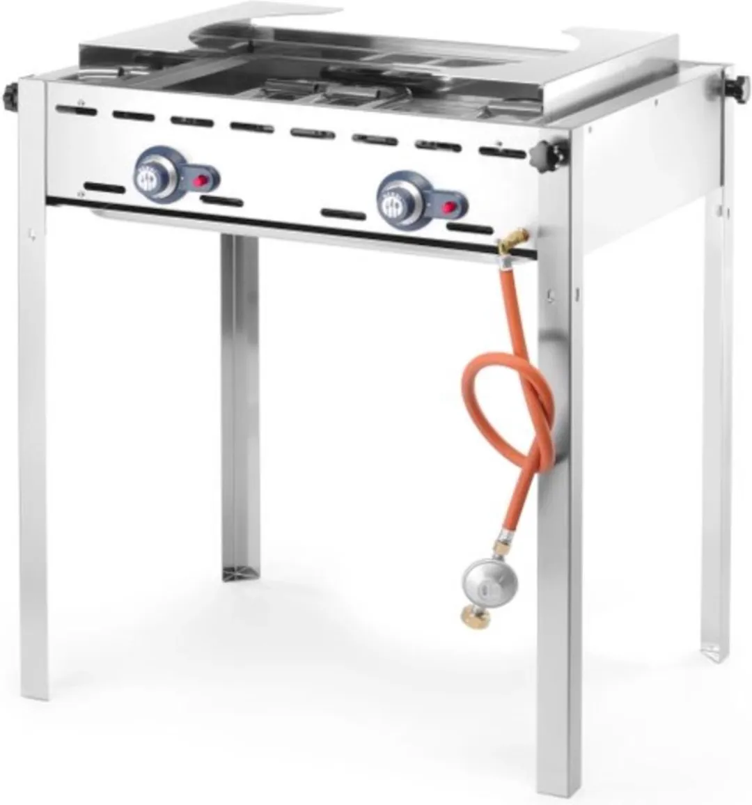 HENDI Green Fire BBQ 2 Branders 11,6 kW - 740x615mm - RVS