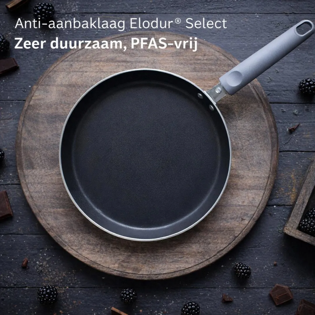 Fackelmann Elo Pannenkoekenpan 26cm - Anti-aanbak Grijs/Zwart