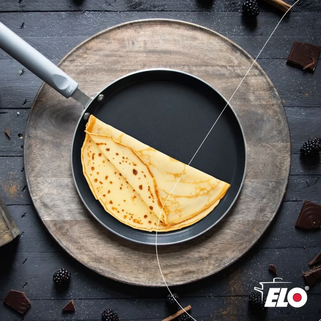 Fackelmann Elo Pannenkoekenpan 26cm - Anti-aanbak Grijs/Zwart