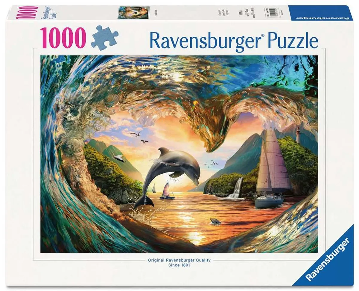 Ravensburger Sprong in de Zonsondergang Legpuzzel 1000 Stuks - Meerkleurig