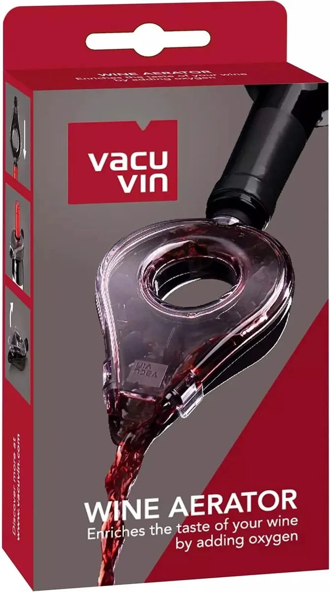 VacuVin Wine Aerator 1854660 - Zwart