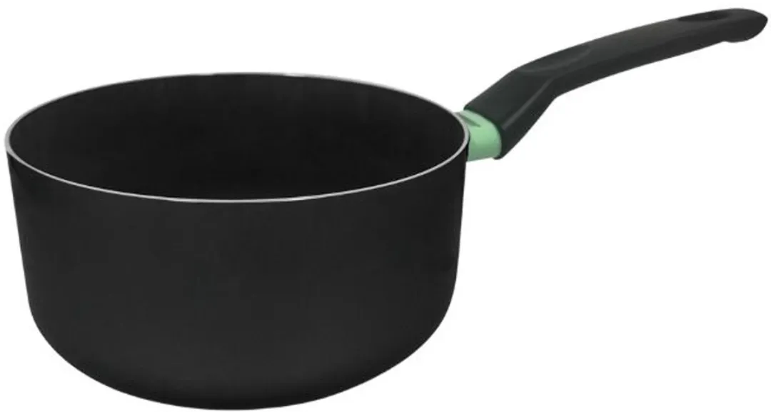 Fackelmann 688139 Steelpan 16cm - Anti-aanbak keramisch - Zwart/ Groen