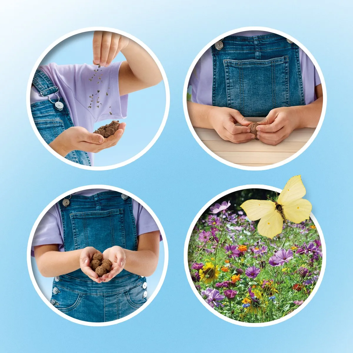 SES Creative Explore Vlinder Bloembommen - Zand