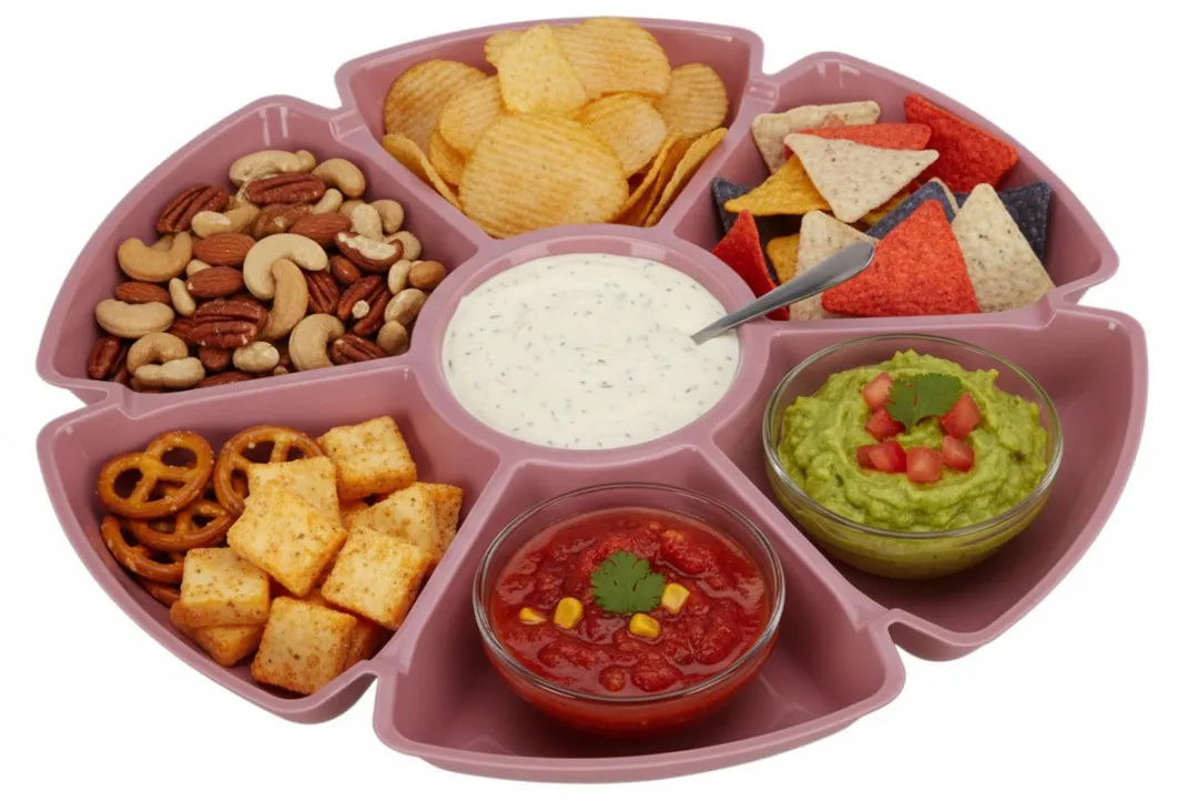 Excellent Houseware Oudroze Chips Serveerschaal 29cm - 2 Stuks