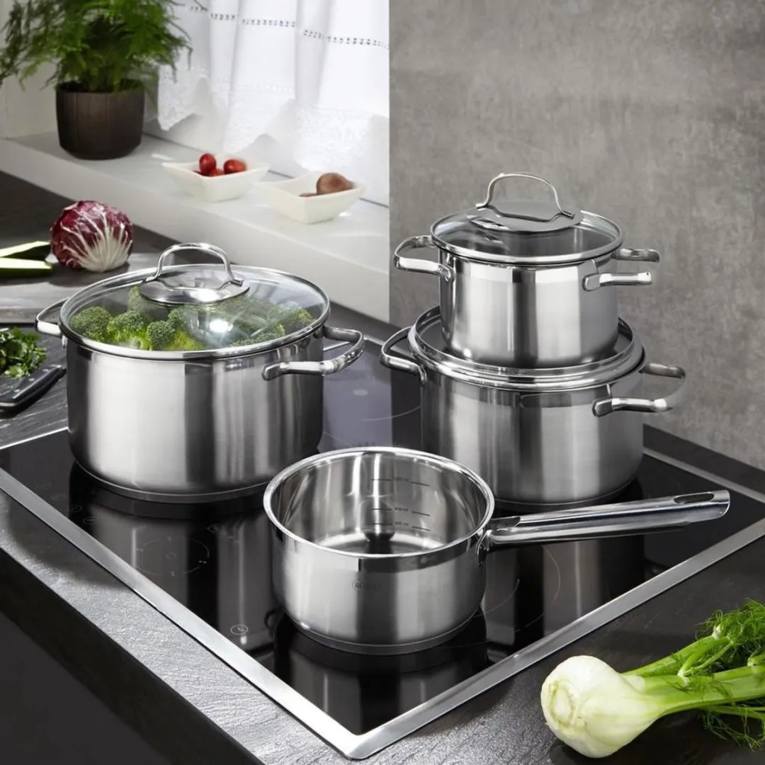 Rösle Pannenset Elegance 14-delig - Inductie RVS - Zilver
