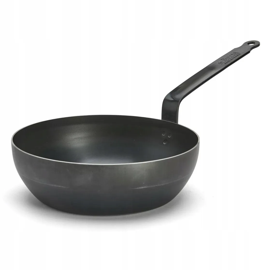 DeBuyer Blauwe Koolstof Koekenpan 24cm - Koolstofstaal