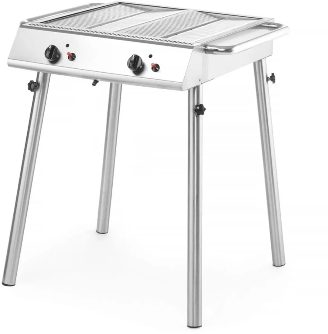 HENDI Xantos Gasgrill 148624 - 9,5kW - 2 Branders - Grijs