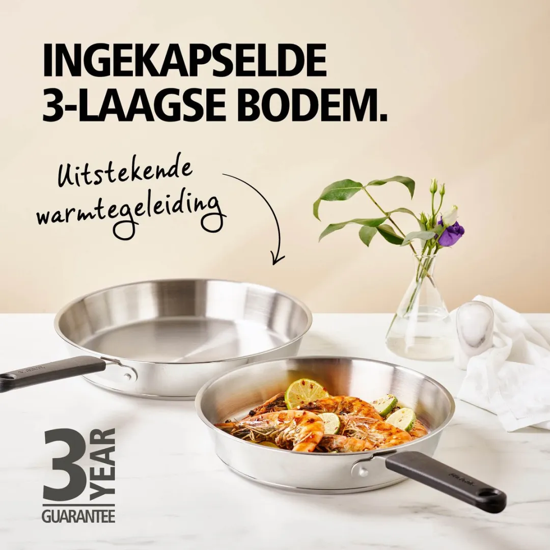 Brabantia Enjoyment Koekenpan 24cm - RVS - Inductie