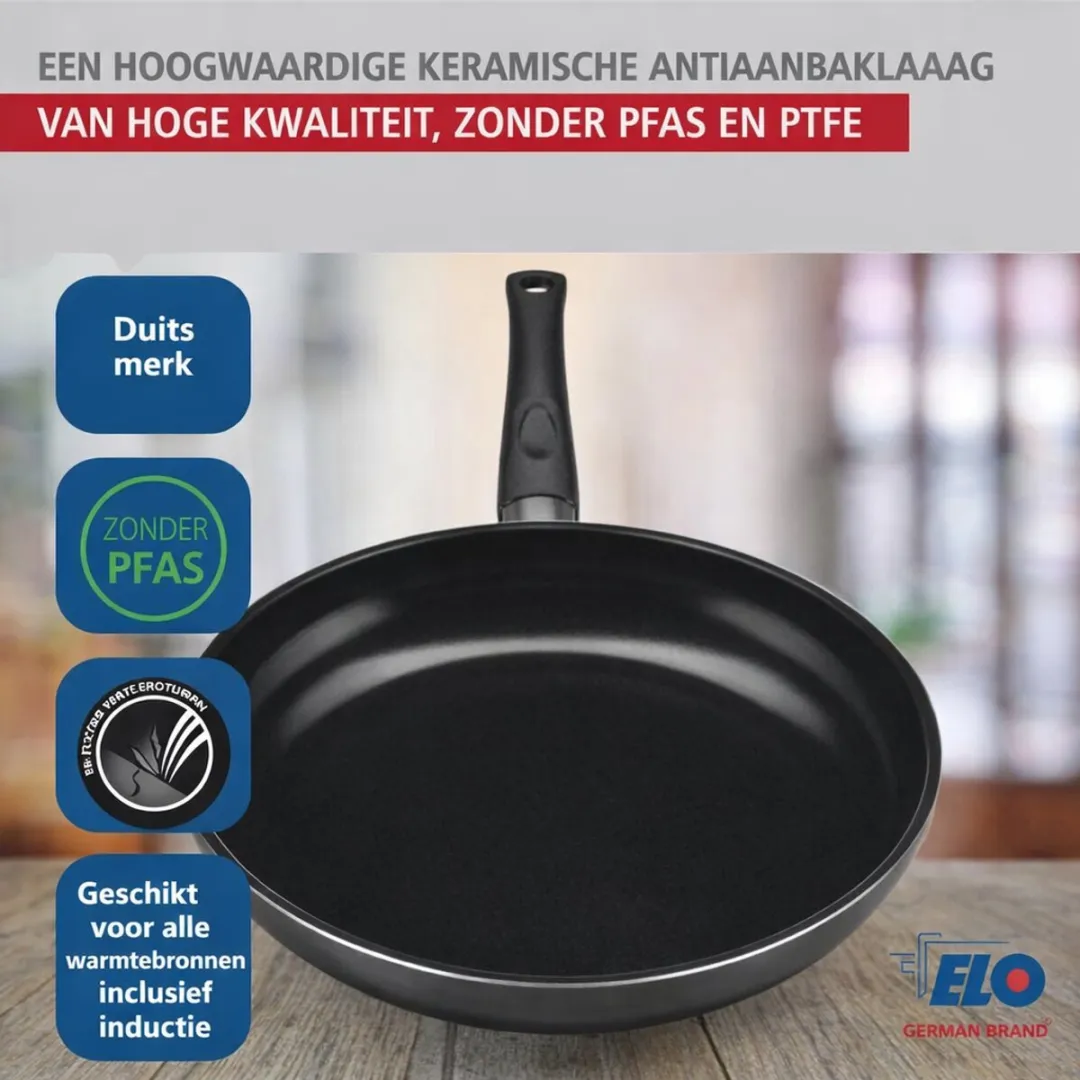 Fackelmann ELO 9733450 Keukengerei Set - 5-delig Inductie - Zwart