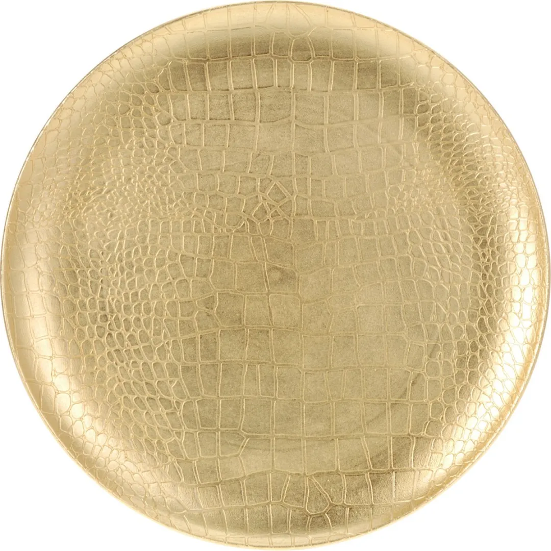 Excellent Houseware Kerstdiner Onderborden - 8 Stuks - Ø33cm - Goud