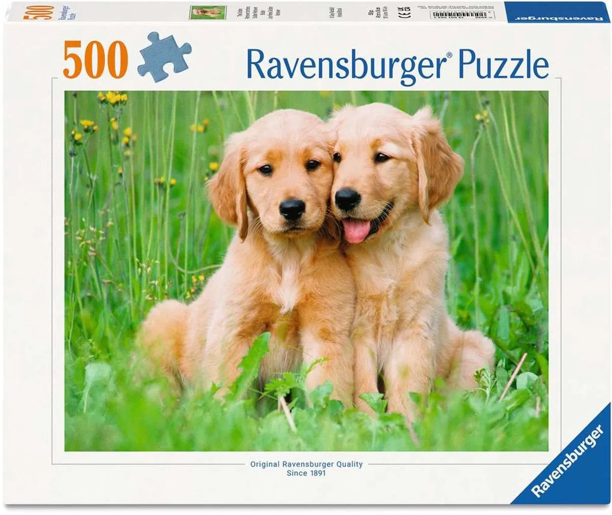 Ravensburger The Golden Retriever Brothers Legpuzzel 500 Stukjes