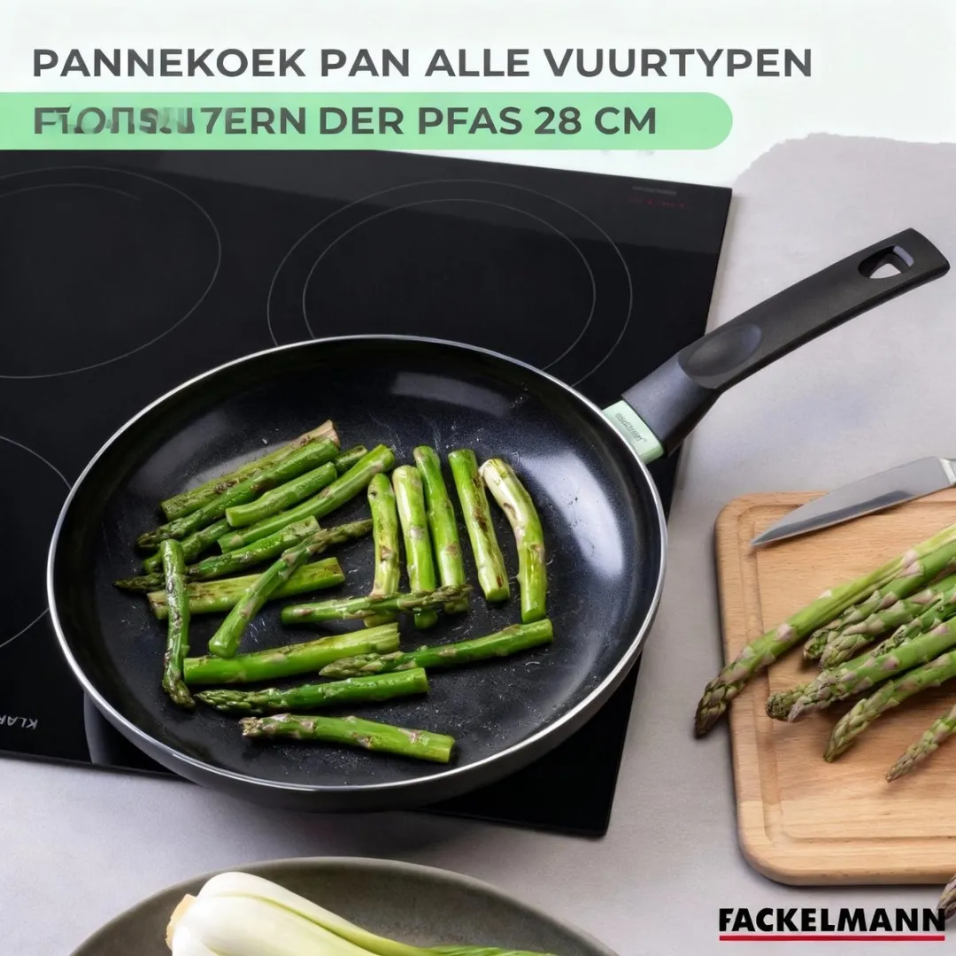 Fackelmann 688131 Pan 28cm - Inductie/Gas/Zwart-Groen
