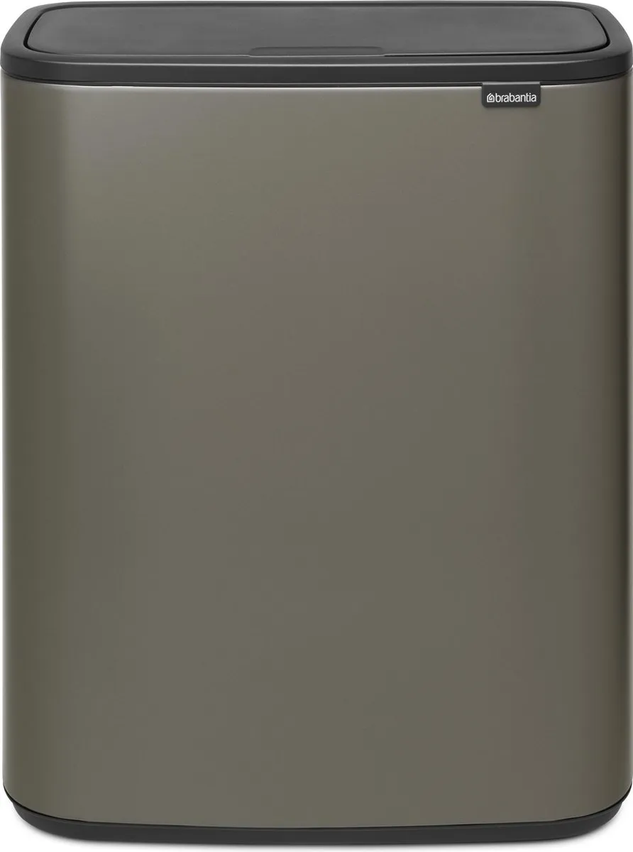 Brabantia Bo Touch Bin Prullenbak 2x30L - Afvalscheiding - Platinum