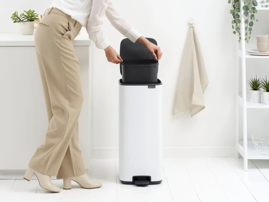 Brabantia Bo Pedaalemmer 30L - Wit