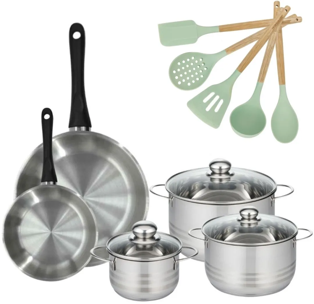 Fackelmann Genève Set 3 Kookpotten & 2 Pannen
