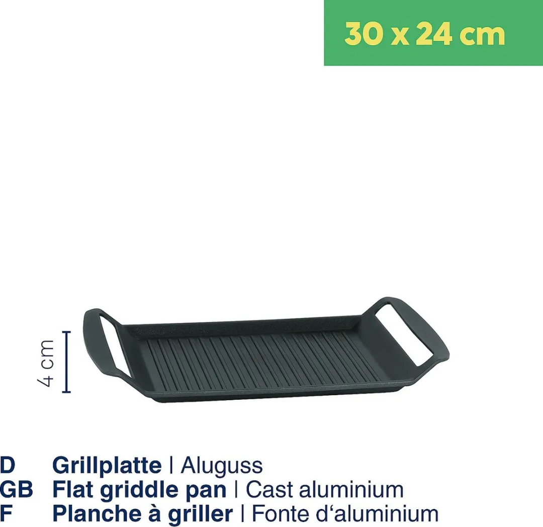Kela Grillplaat 30x24cm - Zwart