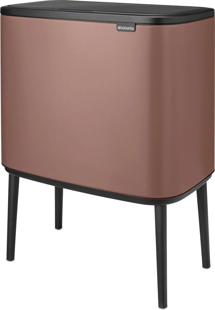 Brabantia Bo Touch Bin Prullenbak - 11 + 23 liter - Afvalscheiding - Satin Taupe