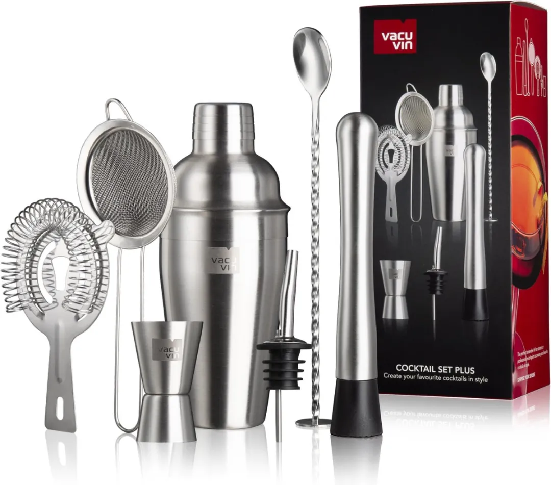 VacuVin Cocktail Set Plus - 7-delig