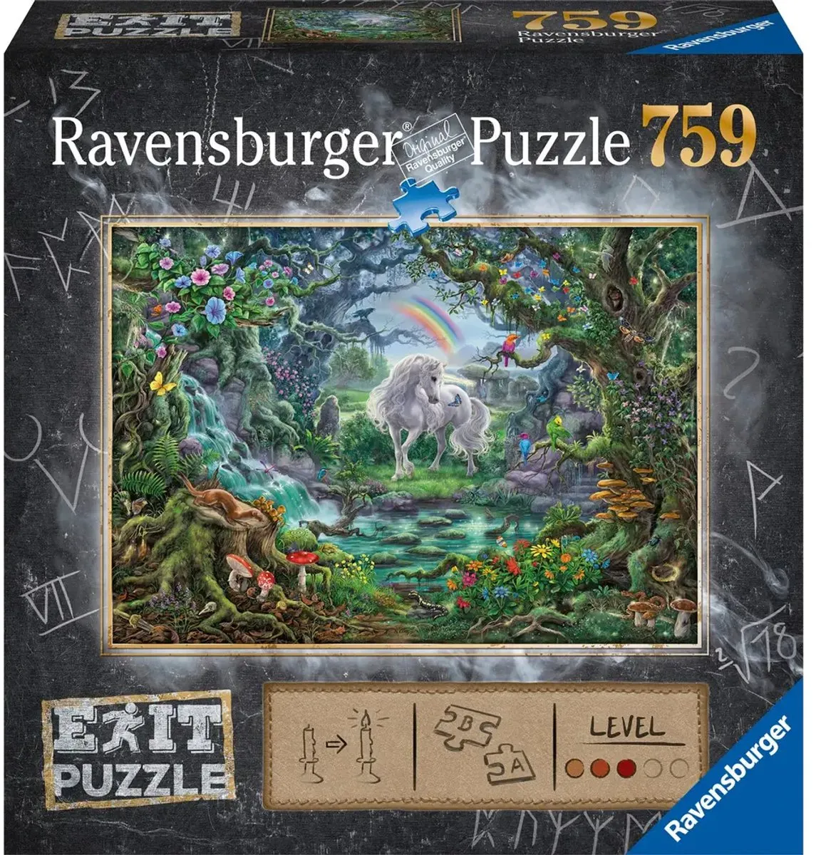 Ravensburger EXIT Eenhoorn Puzzel 759 Stuks - Multicolor - afbeelding 3 van 3