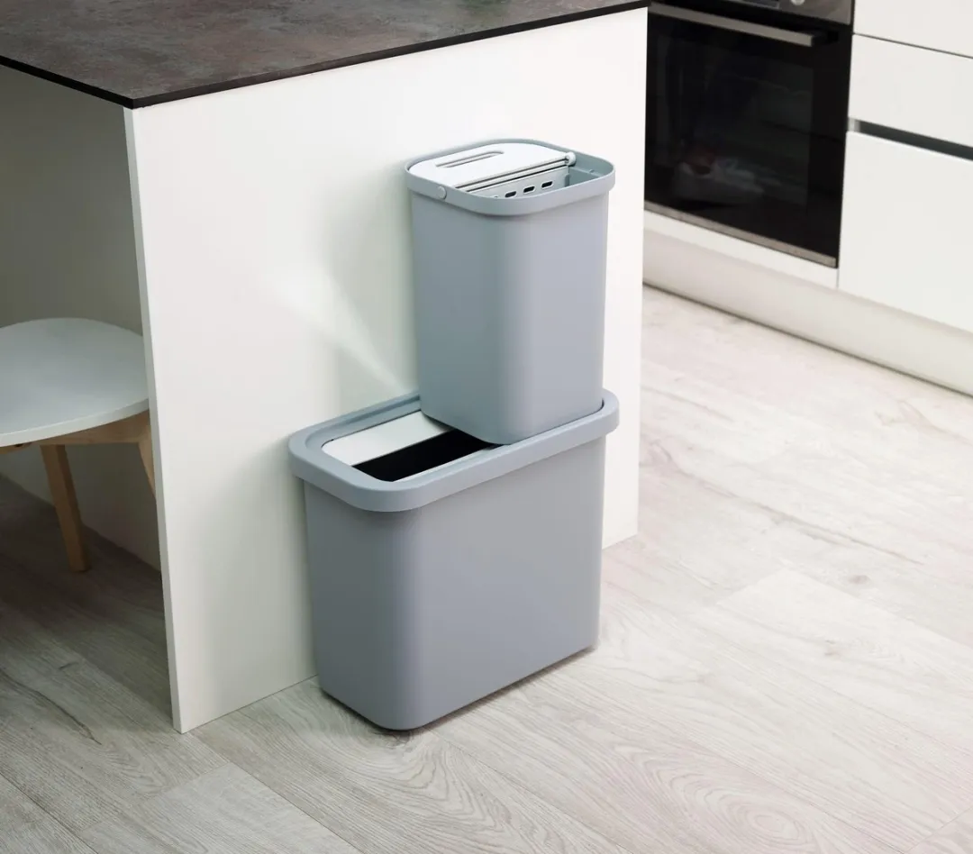 Joseph Joseph GoRecycle Afvalemmer Set 2x 46L - Blauw