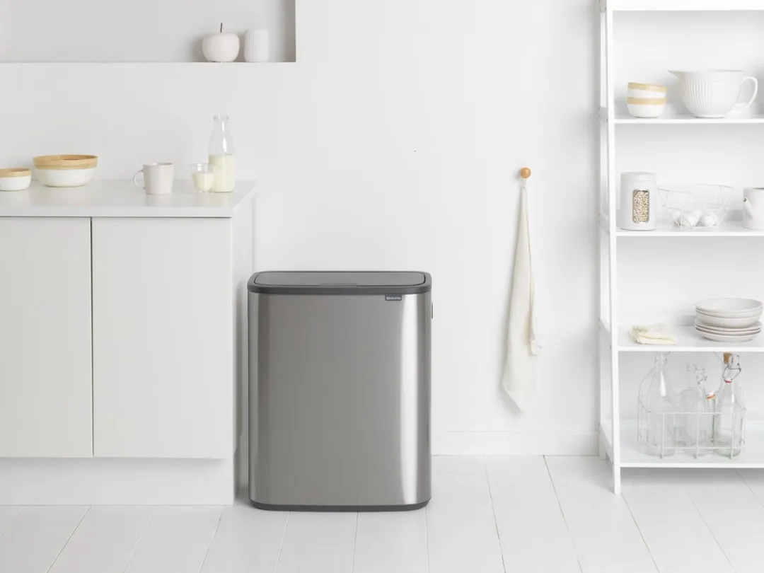 Brabantia Bo Touch Prullenbak 60L - 1 Vak Matt Steel