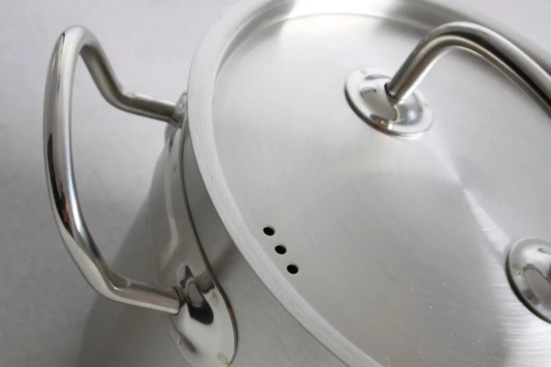 HENDI Hoge Kookpan 2,8L - Inductiegeschikt - Grijs