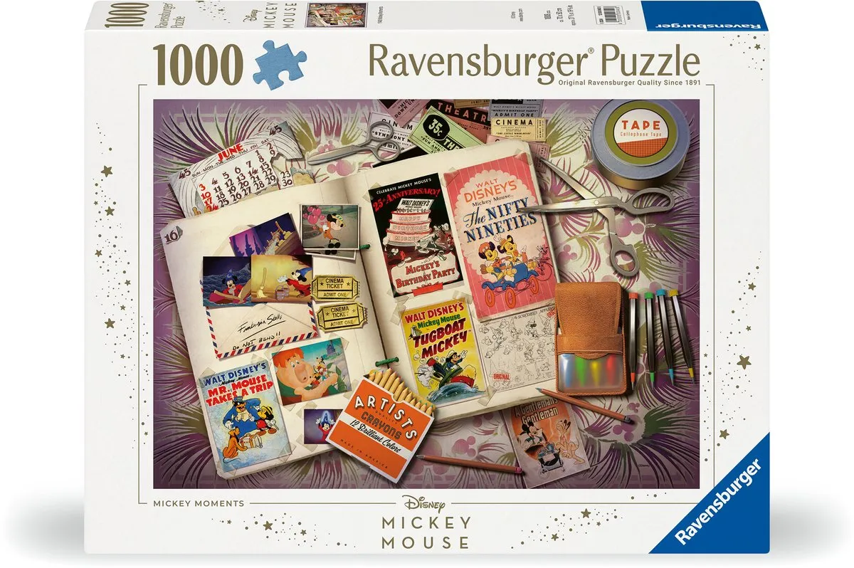 Ravensburger Mickey Mouse Puzzel 1000 Stuks - Multicolor - afbeelding 3 van 4