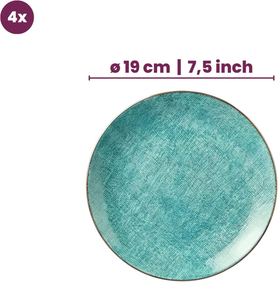 Cookinglife Tela Groen Serviesset 12-delig - 4 Personen
