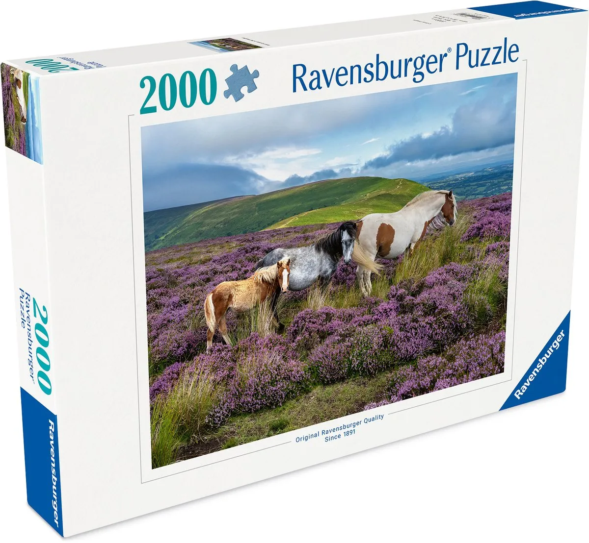 Ravensburger Wilde Paarden op de Hei Legpuzzel 2000 Stuks - Meerkleurig