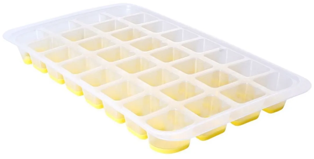 Excellent Houseware Siliconen IJsblokjesvorm 32 Stuks - 32,5x18cm - Groen