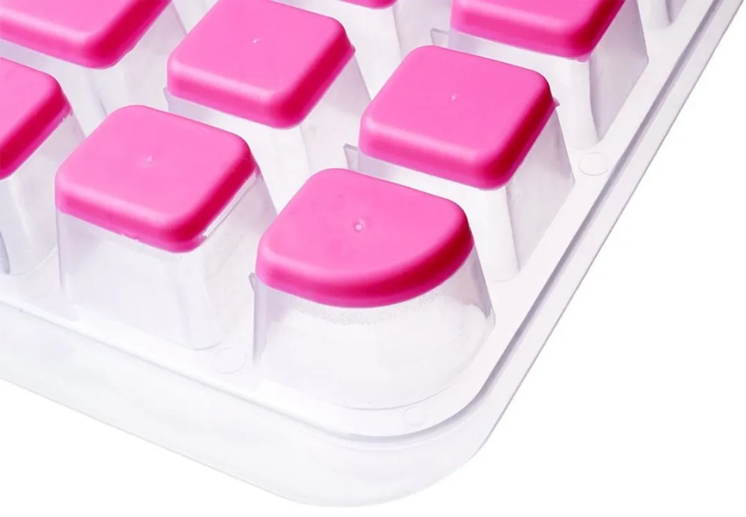 Excellent Houseware Siliconen IJsblokjesvorm 32 Stuks - 32,5x18cm - Groen - afbeelding 6 van 6