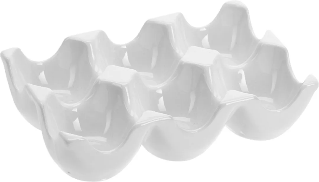 Excellent Houseware Eiertray Porselein 6 Stuks
