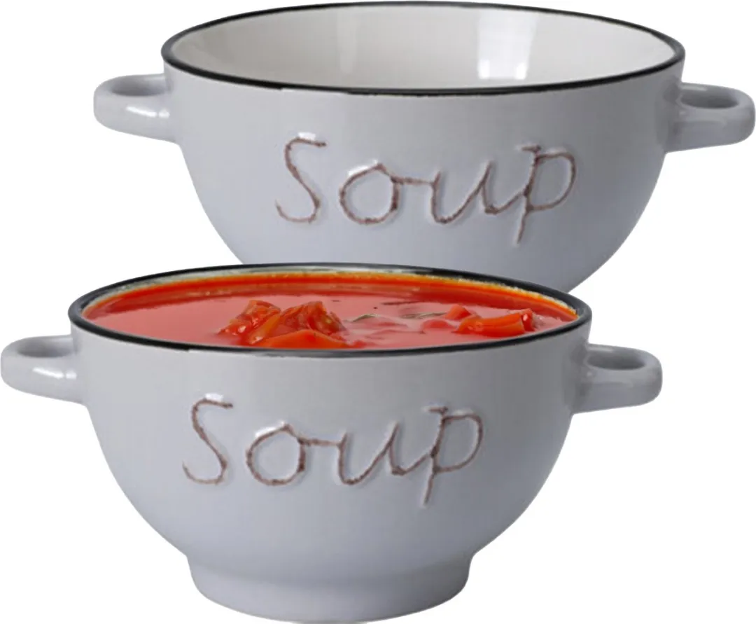 Excellent Houseware Soepkommen Gres 13.5cm