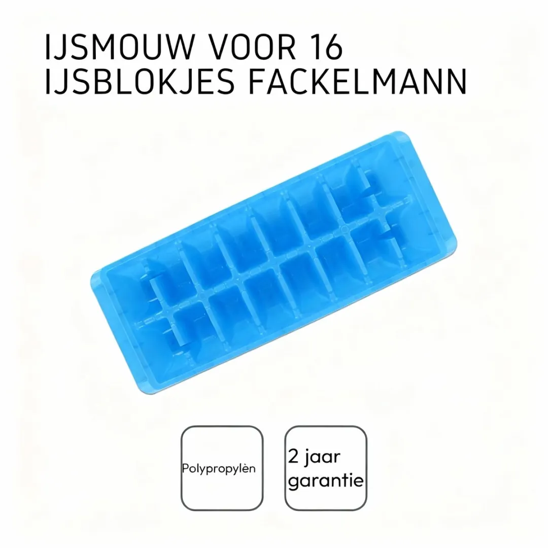 Fackelmann IJsblokjesvorm 16 Stuks - Blauw