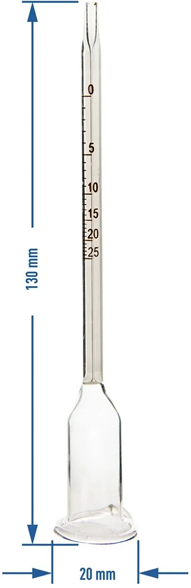 Browin - Capillaire wijnmeter voor het meten van het alcoholgehalte