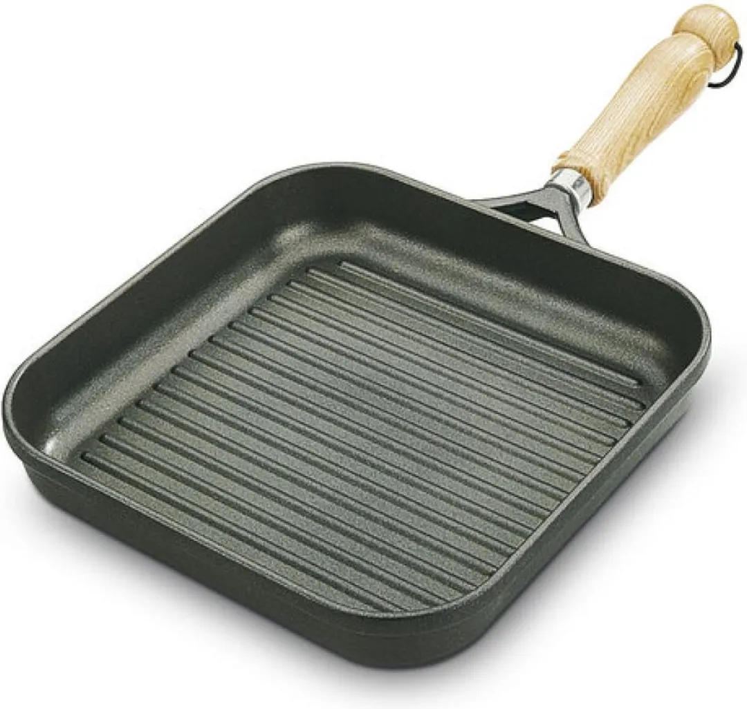Berndes Grillpan Bonanza Essenhouten Steel 28x28cm - Grijs