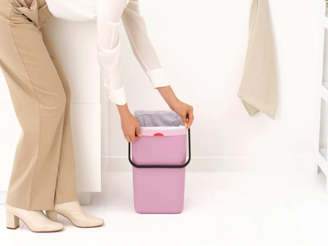 Brabantia Sort & Go Prullenbak 25L - Lilac Pink