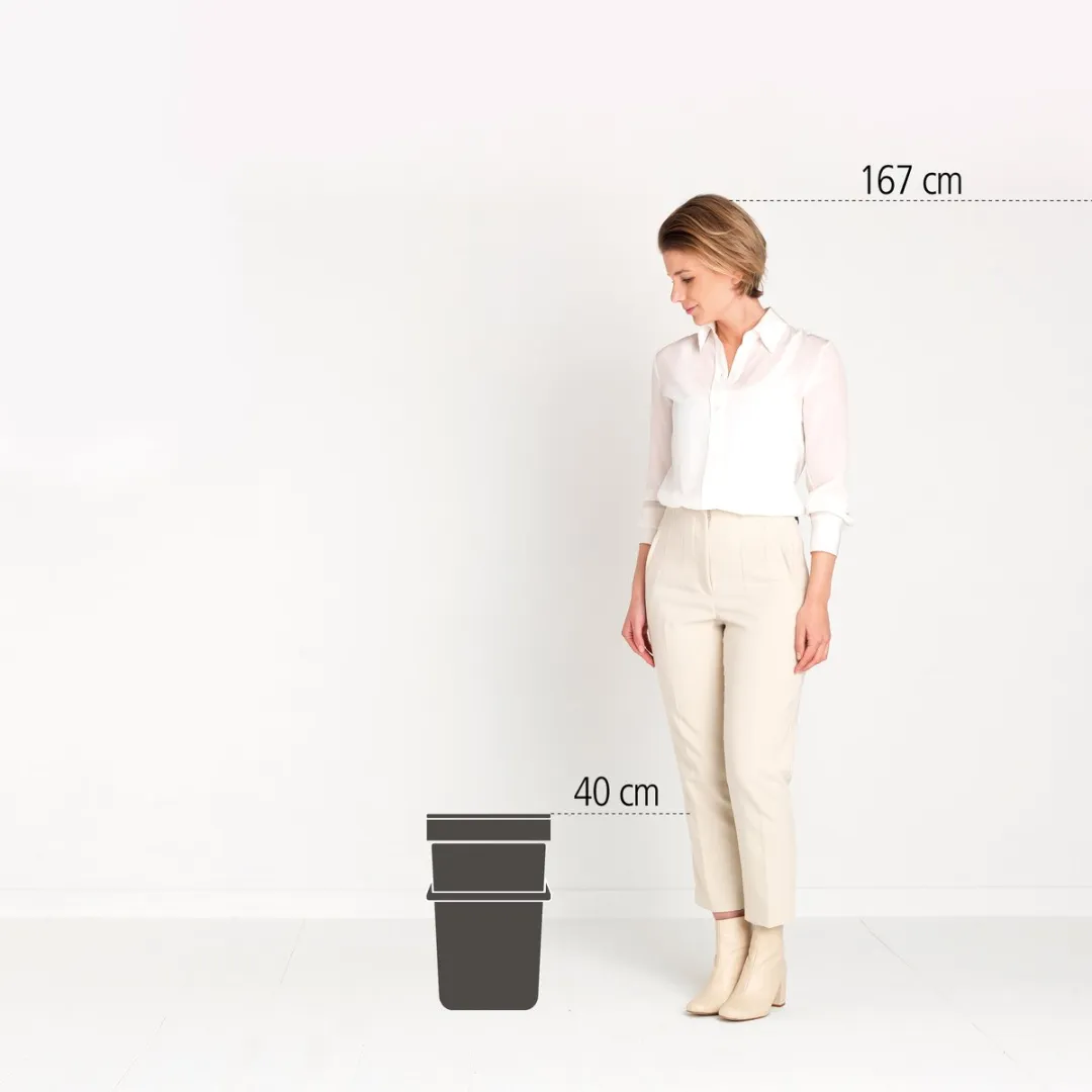 Brabantia Sort & Go Prullenbak 25L - Lilac Pink