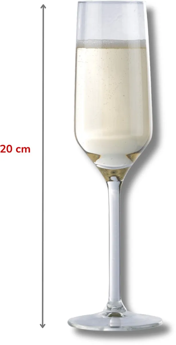 Alpina Champagneglazen Flûte 220ml - 6 Stuks