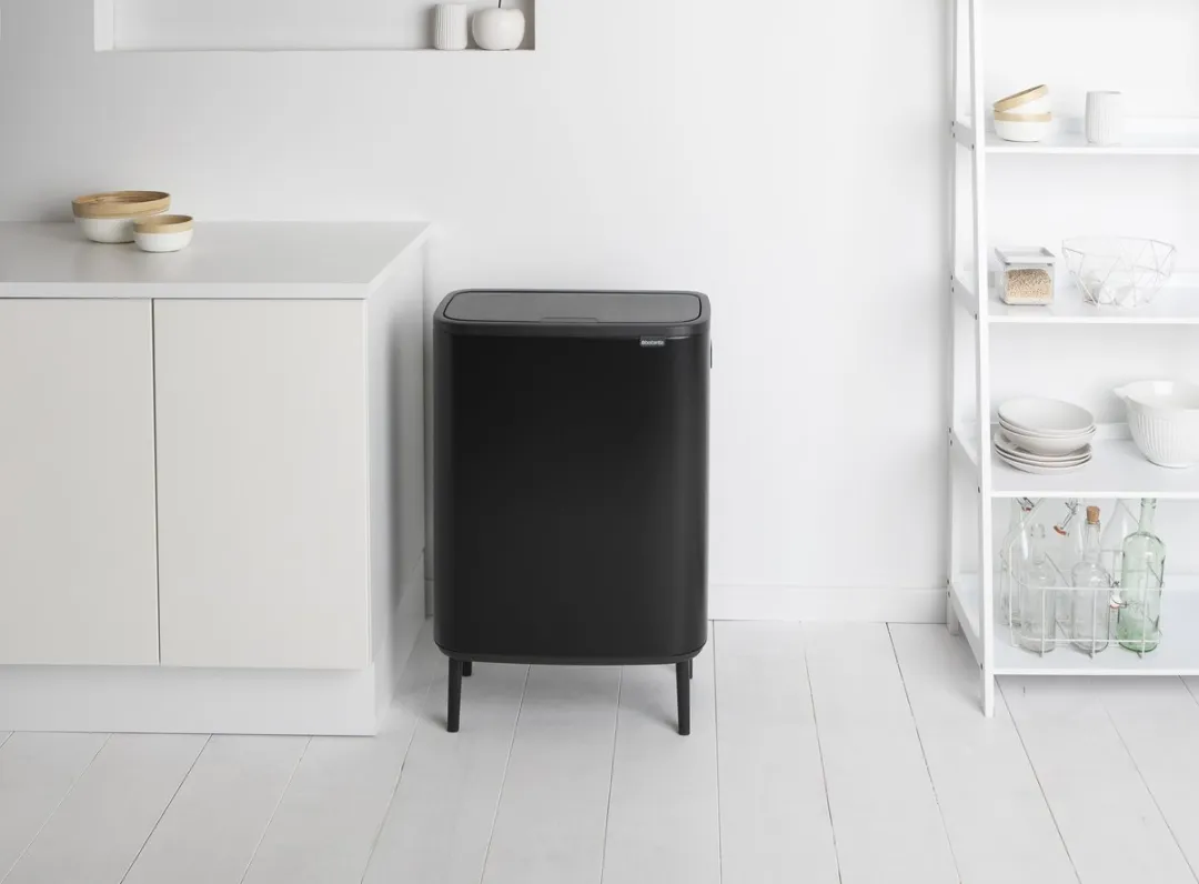 Brabantia Bo Touch Bin Hi Prullenbak 60L - 1 Vak Matt Black
