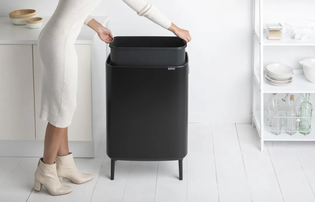 Brabantia Bo Touch Bin Hi Prullenbak 60L - 1 Vak Matt Black