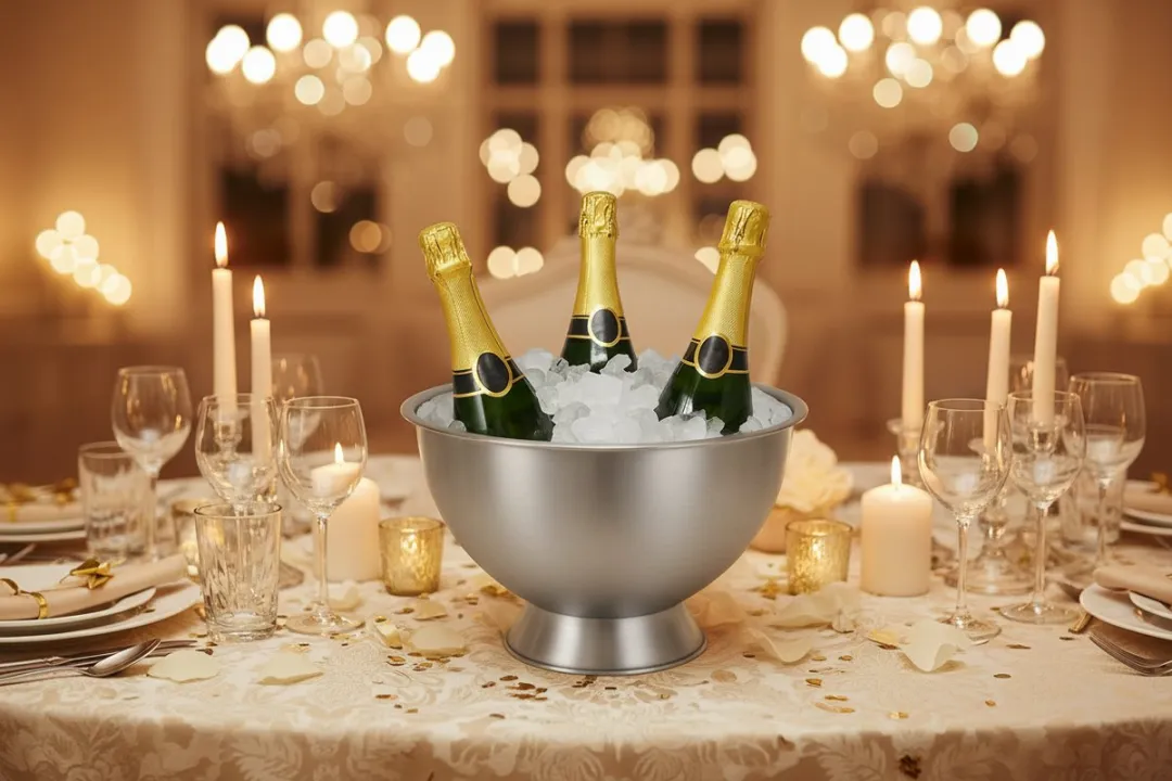 Cookinglife Champagneschaal Brushed RVS 30cm - afbeelding 4 van 5