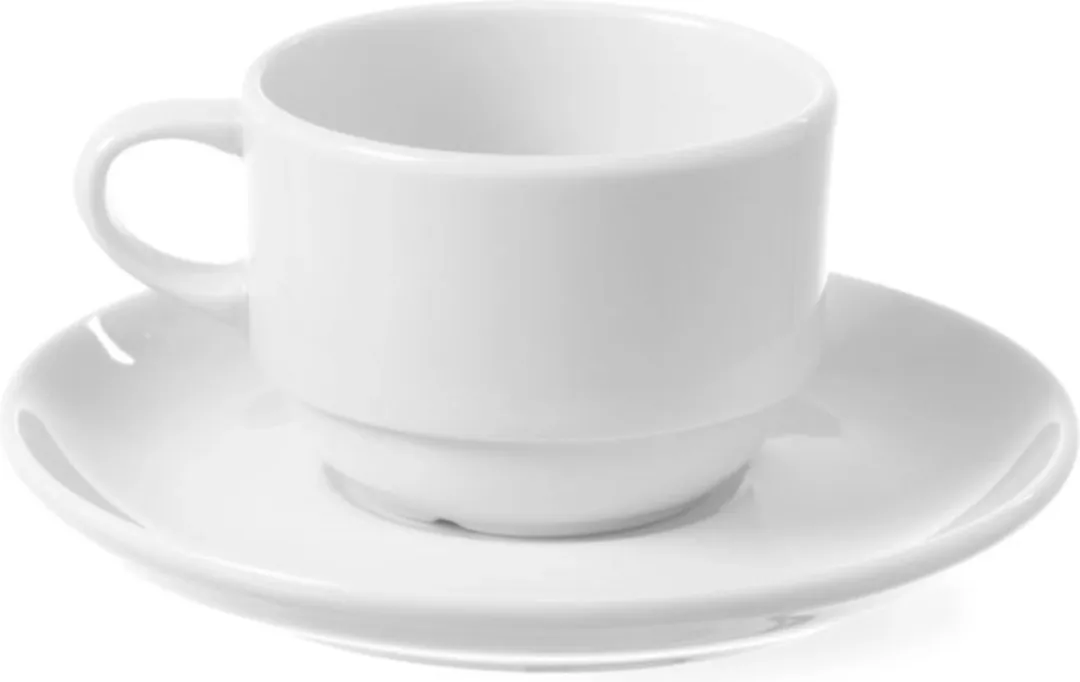 HENDI Schotel Koffie/Cappuccino 145mm - Porselein - Wit