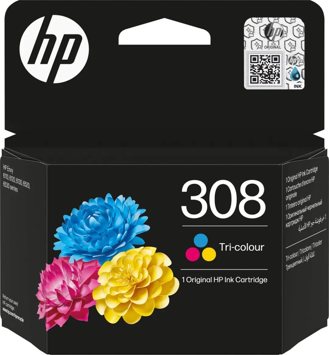 HP 308 Driekleureninktcartridge Cyaan/Magenta/Geel - 7FP20UE