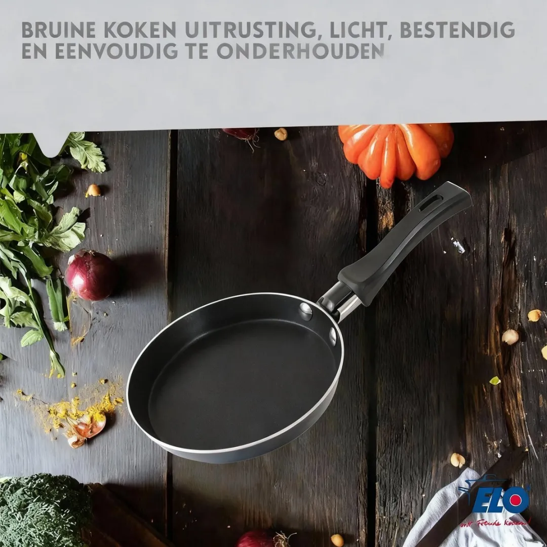Fackelmann Elo Mini Pannenkoekenpan 14cm Keramisch - Zwart