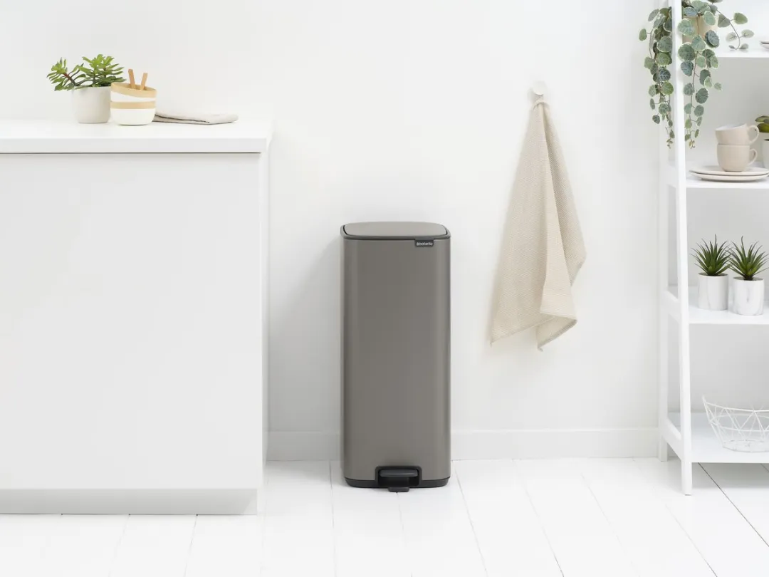 Brabantia Bo Pedaalemmer 30L - Platinum
